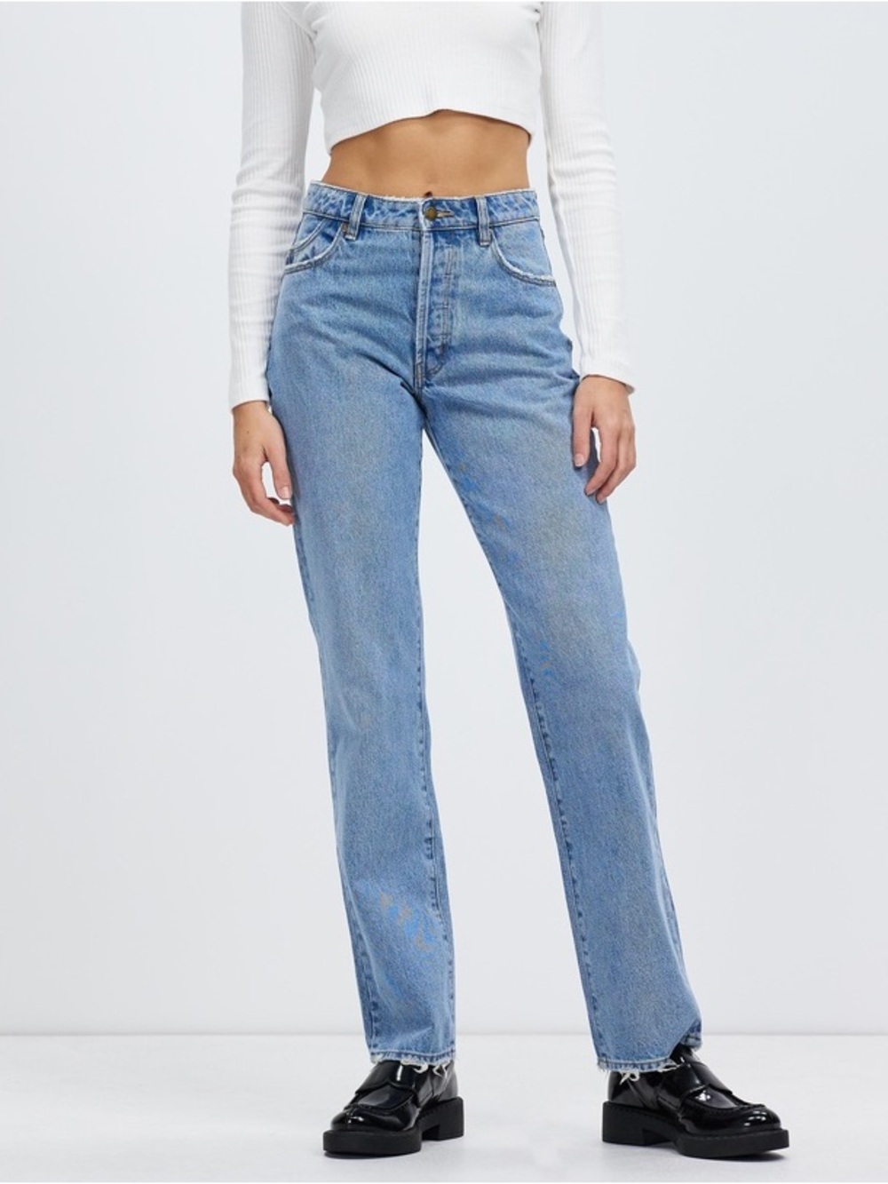 Rolla’s classic straight high rise Regular Fit G'day Mate denim jeans 26